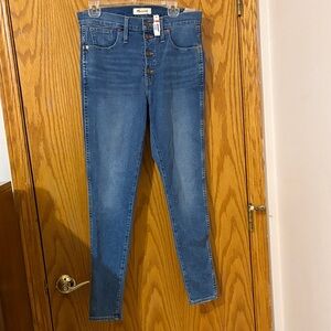 Madewell High Rise skinny Blue Jeans for Women size 30
